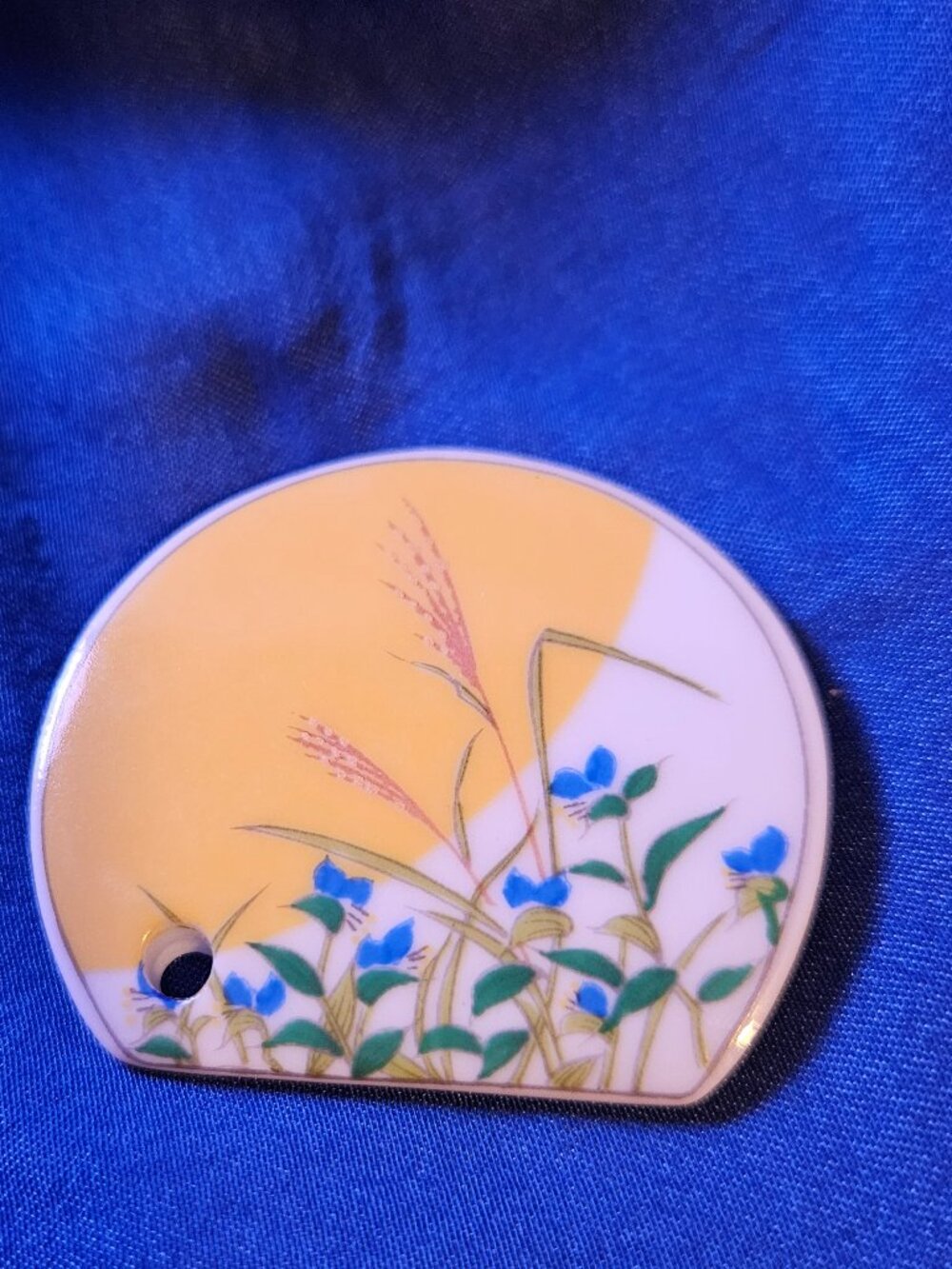 Shoyeido Kyoto Japan Porcelain Incense Holder - Tsukimi Moon